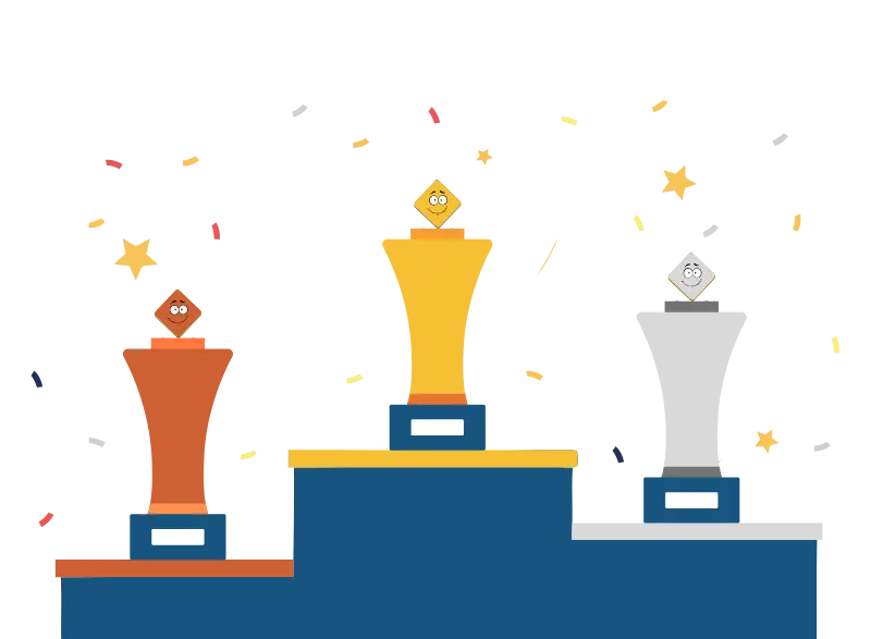 Illustration confettis pour la page top jeux